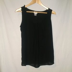Black Maternity Tank Top with Sash